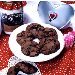 Cookie Mix in a Jar: Chocolate Cherry Cookies