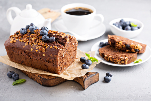 Whole Wheat Chocolate Blueberry Loaf