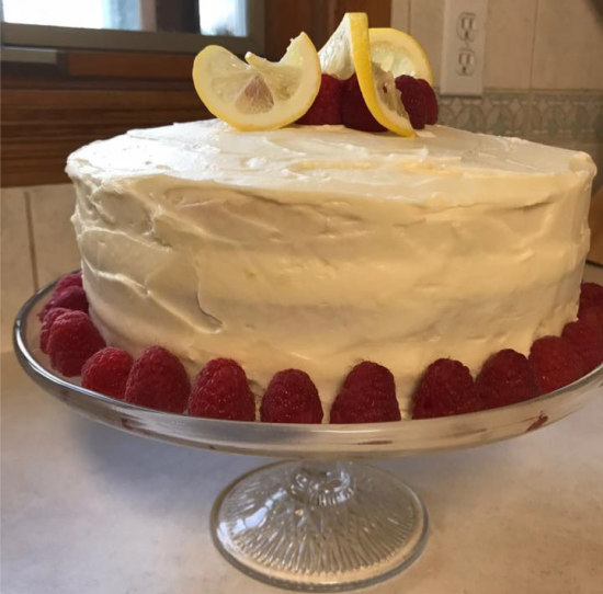 Lemon Cream Layered Cake