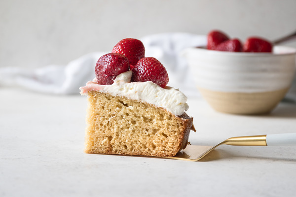 Summer Berry Olive Oil Cake With Vanilla Buttercream